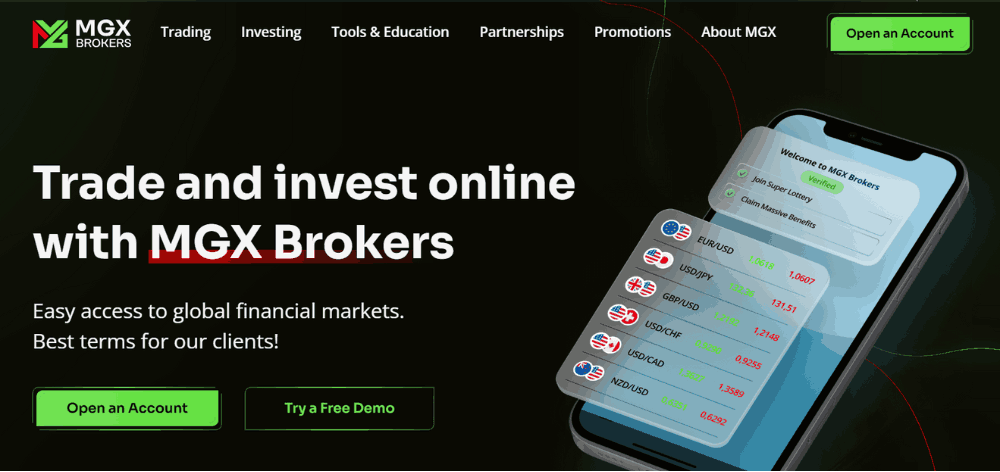 Sàn MGX Brokers có uy tín không? Đánh giá sàn MGX Brokers 2025 2 sàn mgx brokers là gì