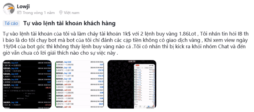 Sàn Juno Markets có lừa đảo không? Đánh giá sàn Juno Markets năm 2025 5 sàn tự vào lệnh trên tài khoản khách hàng (1)