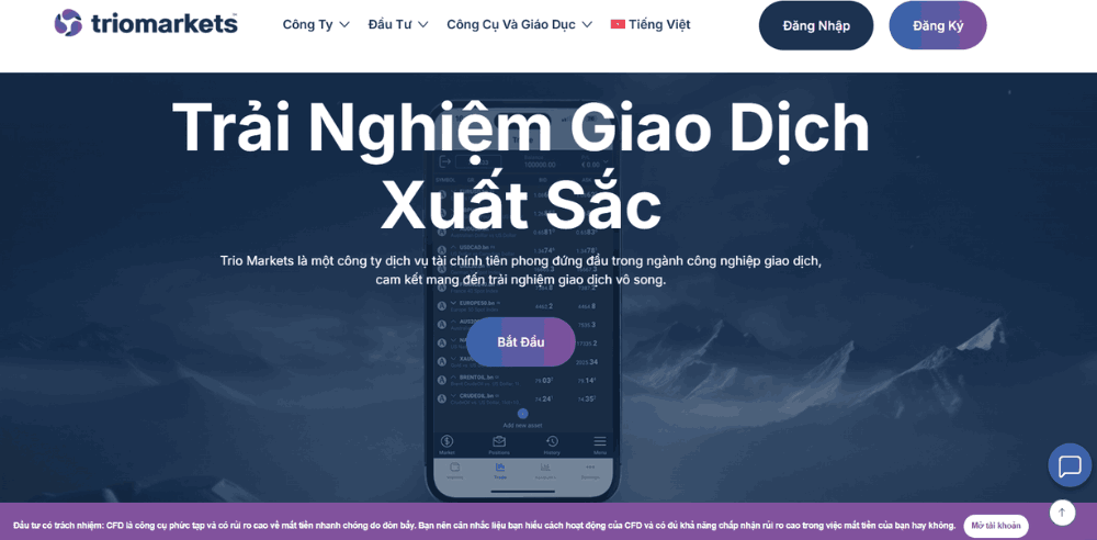 Sàn TrioMarkets có lừa đảo không? Đánh giá sàn TrioMarkets năm 2025 2 Website sàn TrioMarkets