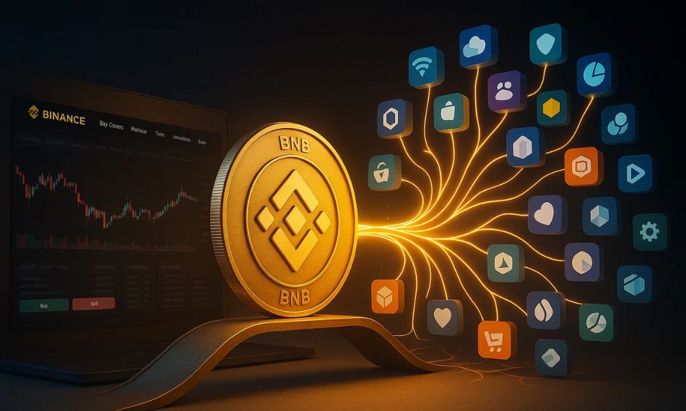 BNB là gì? Đánh giá BNB chi tiết nhất 2025 2 BNB là đồng tiền trung tâm của hệ sinh thái BNB Chain, bắt nguồn từ sàn giao dịch Binance