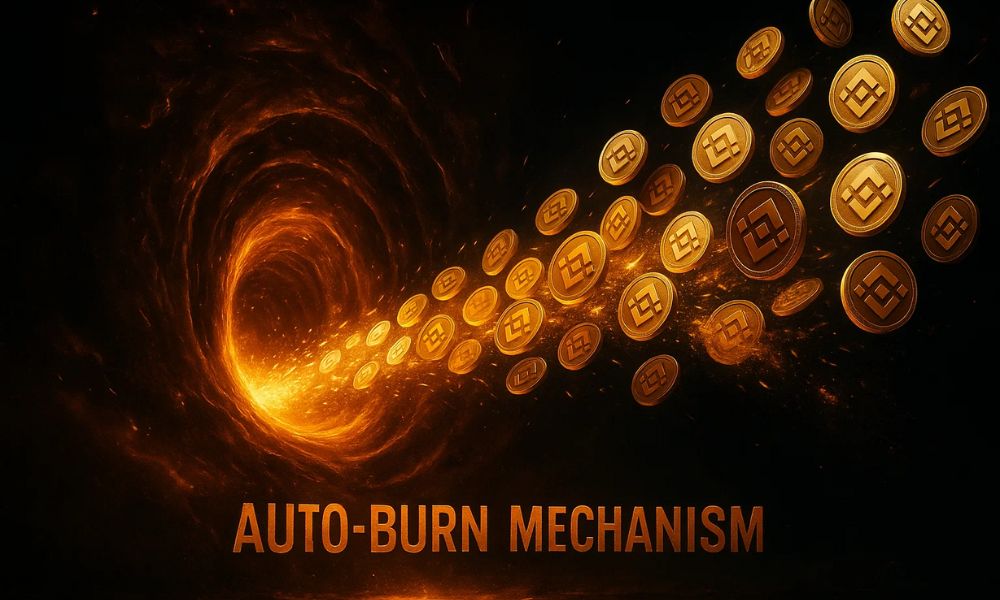 BNB là gì? Đánh giá BNB chi tiết nhất 2025 4 Tokenomics giảm phát: Cơ chế Auto-Burn đốt BNB hàng quý
