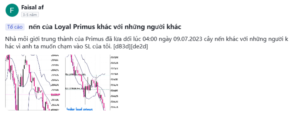 Sàn Loyal Primus có uy tín không? Đánh giá sàn Loyal Primus năm 2025 5 Nến của sàn Loyal Primus "lạ" so với sàn khác