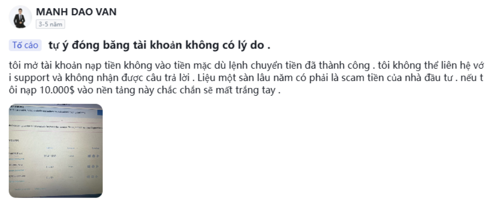 Sàn RoboForex có uy tín không? Đánh giá sàn RoboForex năm 2025 4 Sàn RoboForex tự ý đóng băng tài khoản