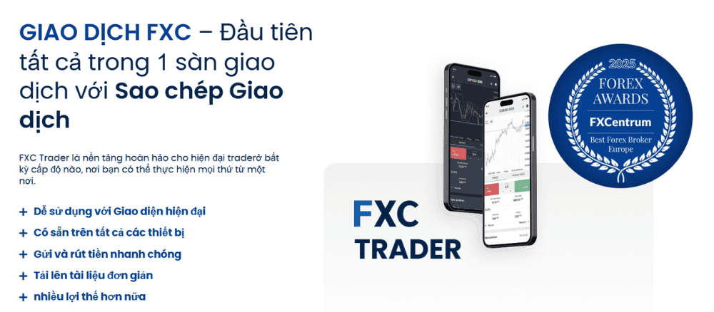 Sàn FXCentrum có uy tín không? Đánh giá sàn FXCentrum năm 2025 3 sản phẩm giao dịch sàn fxcentrum