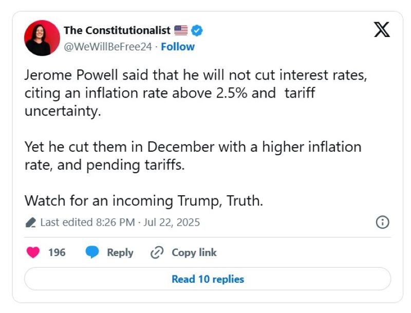 Trump kêu gọi Fed cắt lãi suất: Cơ hội cho Bull Run Crypto cuối 2025? 3 trump muốn fed hạ lãi suất