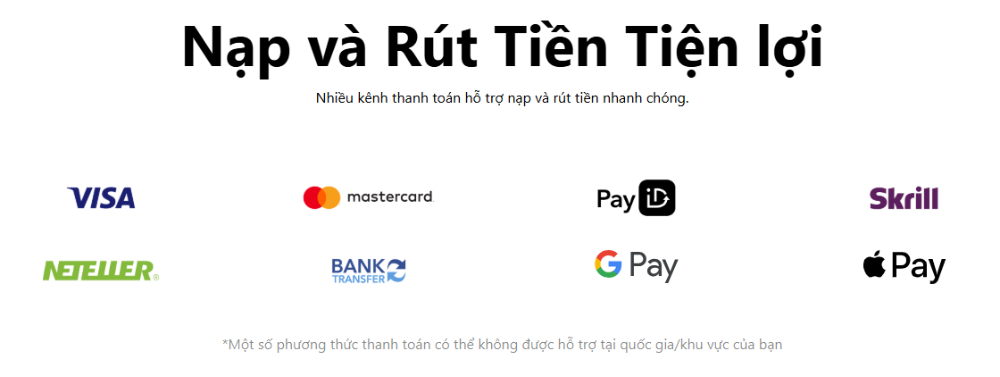 Hướng dẫn chi tiết các bước nạp tiền sàn MiTrade 2 Các phương thức nạp tiền sàn MiTrade
