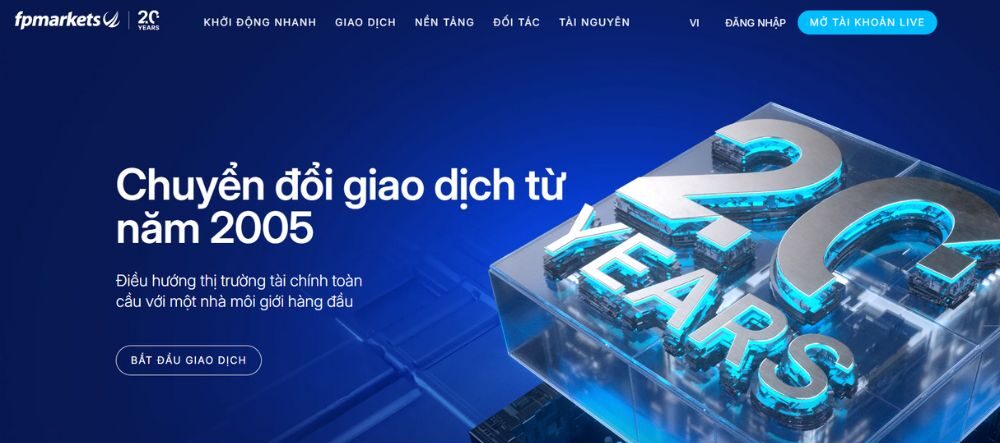 Hướng dẫn chi tiết cách mở tài khoản sàn FP Markets 2 Truy cập vào website chính của FP Markets