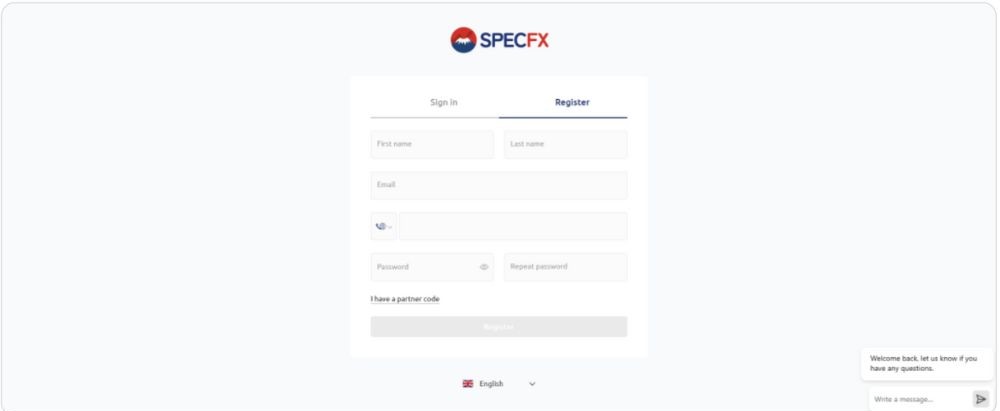 Hướng dẫn mở tài khoản sàn Spec FX mới nhất 2025 3 Điền thông tin cá nhân ban đầu