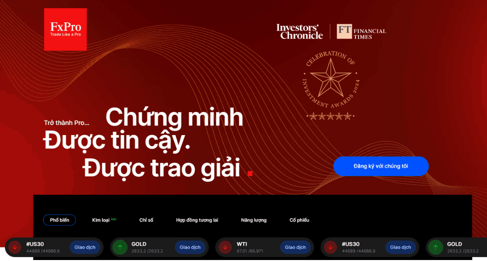 So sánh sàn XTB và sàn FxPro: Bóc tách ưu nhược điểm chi tiết từ A-Z 3 Giới thiệu tổng quan sàn FxPro