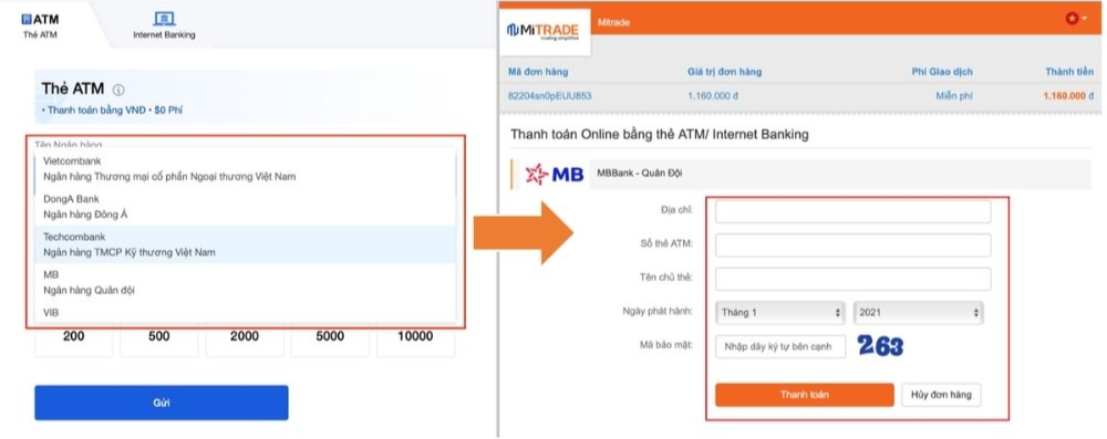 Hướng dẫn chi tiết các bước nạp tiền sàn MiTrade 3 hướng dẫn nạp tiền sàn MiTrade