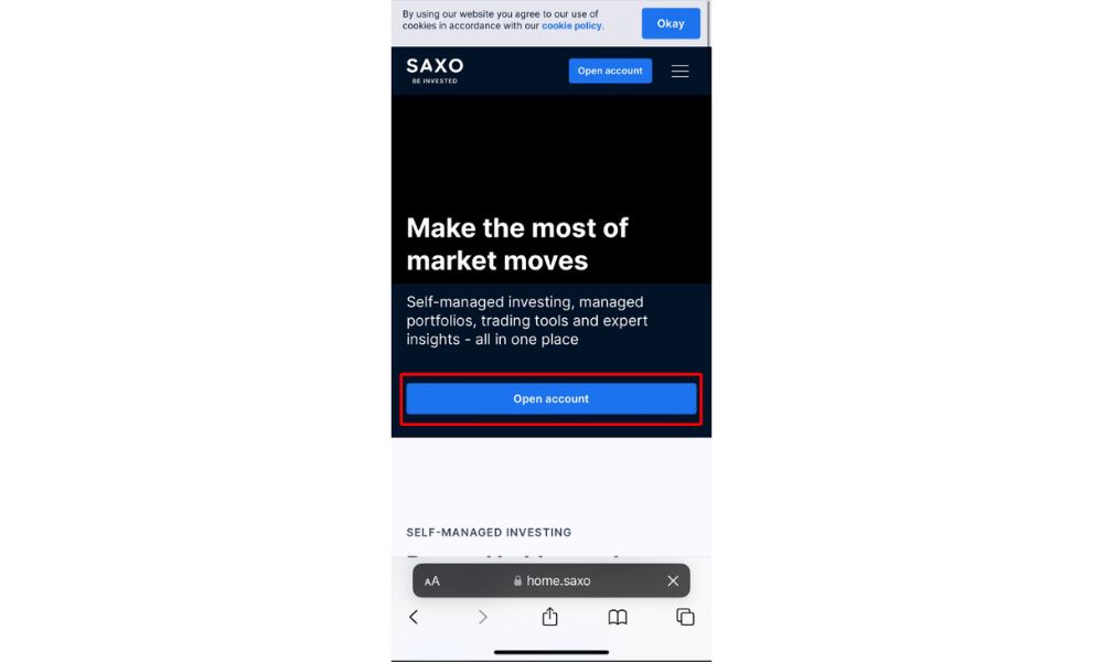 Hướng dẫn mở tài khoản sàn SAXO mới nhất năm 2025 10 Mở tài khoản sàn saxo trên điện thoại