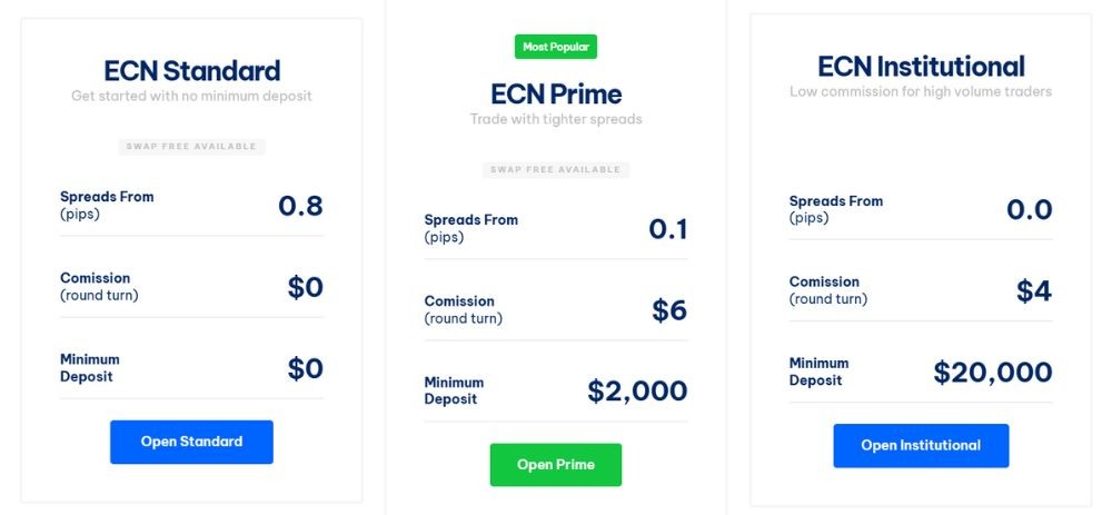 BlackBull Markets có lừa đảo không? Đánh giá sàn 2025 4 Tài khoản sàn BlackBull Markets