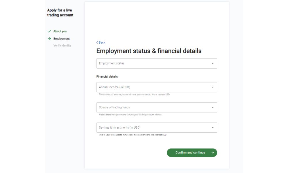 Hướng dẫn mở tài khoản sàn OANDA mới nhất năm 2025 7 Thông tin nghề nghiệp và tài chính