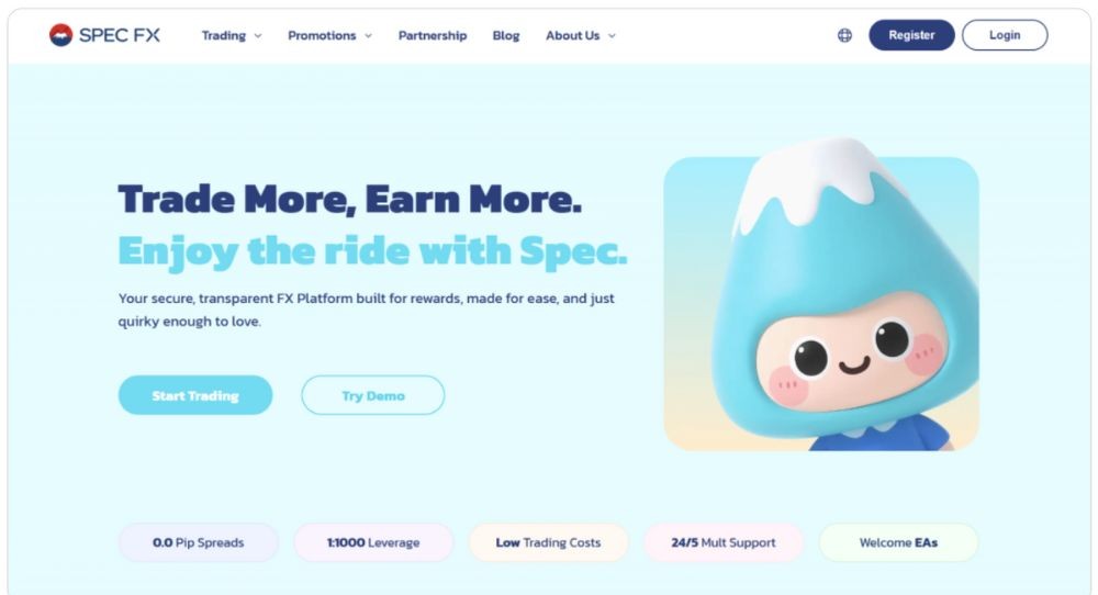 Hướng dẫn mở tài khoản sàn Spec FX mới nhất 2025 2 Truy cập vào website Spec FX