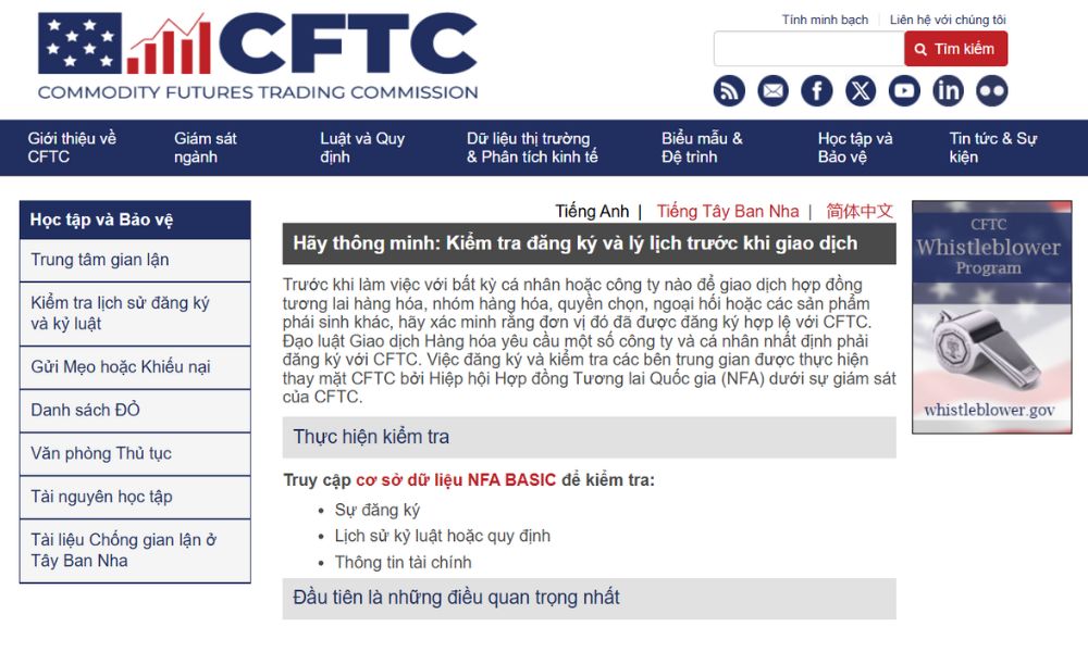 Giấy phép CFTC là gì? Mức độ uy tín của giấy phép CFTC 4 Website CFTC