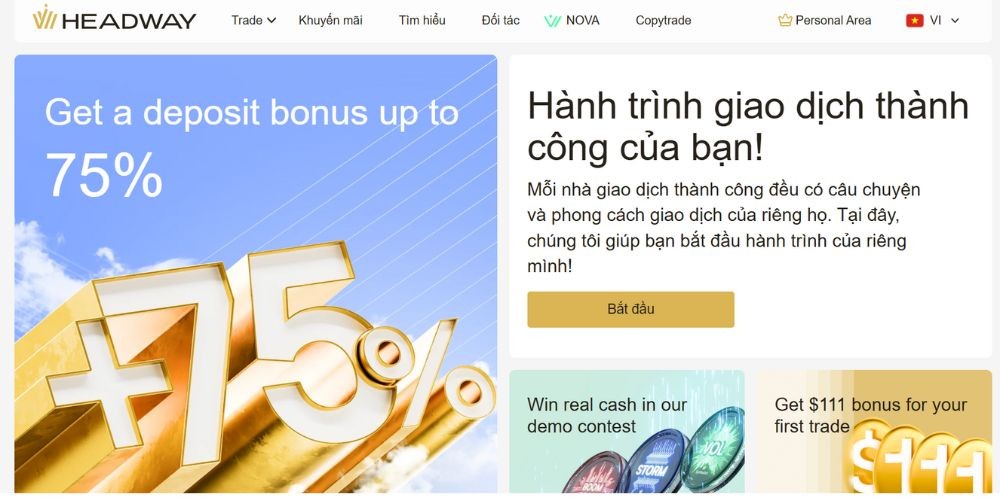 Sàn Headway có uy tín không? Đánh giá sàn năm 2025 2 Website sàn Headway