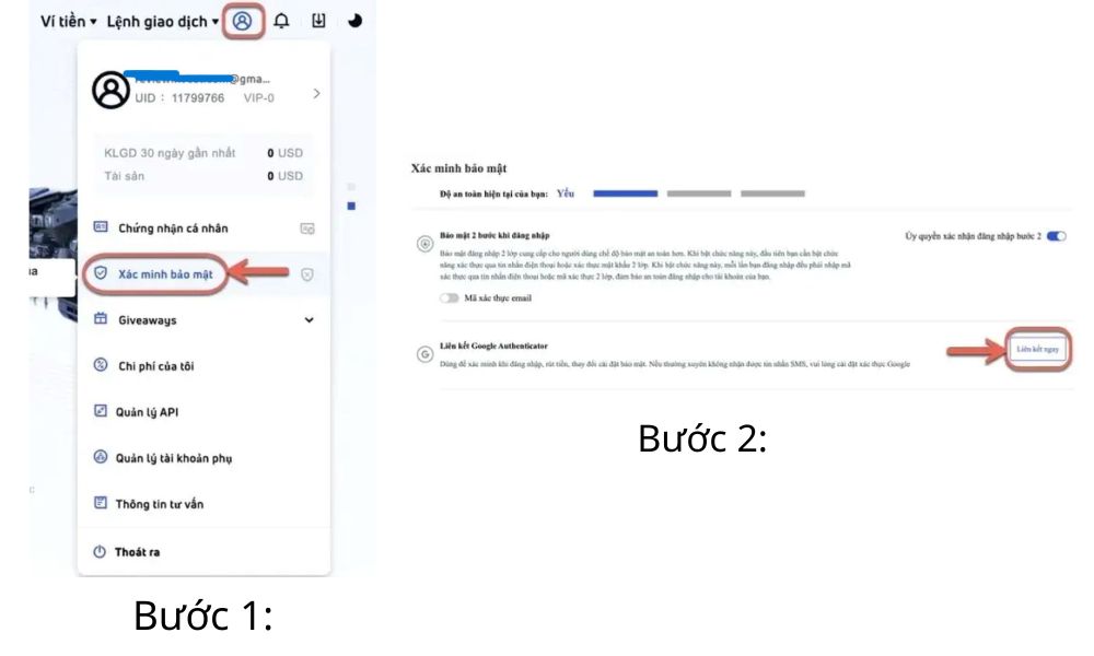 Hướng dẫn chi tiết cách mở tài khoản sàn Gate.io năm 2025 9 Bật xác thực liên kết google authenticator