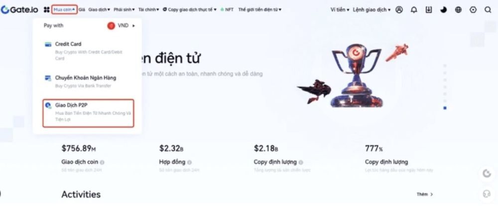 Hướng dẫn cách nạp tiền vào sàn Gate.io chi tiết năm 2025 10 Đăng nhập vào tài khoản sàn Gate