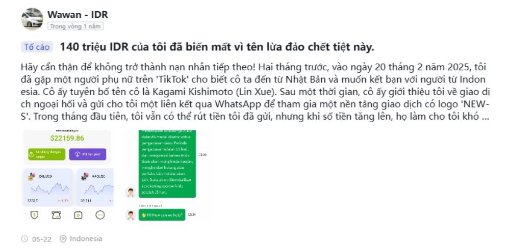 Sàn NEWS có lừa đảo không? Đánh giá chi tiết sàn NEWS 2025 5 Khách hàng không thể rút tiền