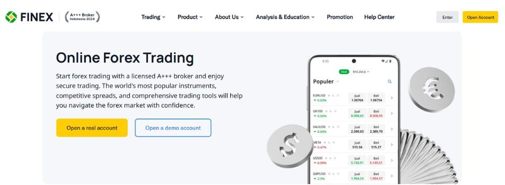 Sàn Finex có lừa đảo không? Đánh giá chi tiết sàn 2025 3 sản phẩm tại sàn finex