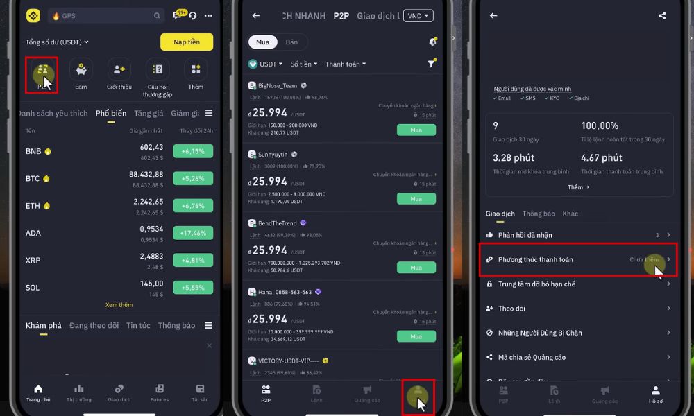 Hướng dẫn cách rút tiền từ sàn Binance mới nhất 2025 4 Thêm phương thức thanh toán
