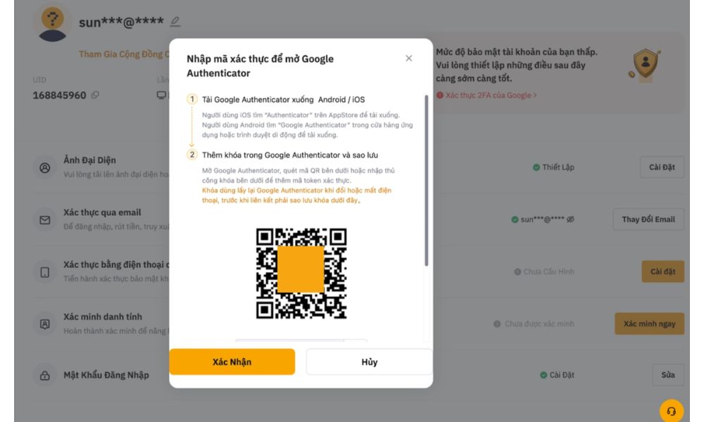Hướng dẫn cách đăng ký tài khoản sàn Bybit nhanh chóng 8 Tiến hành kích hoạt bảo mật 2FA