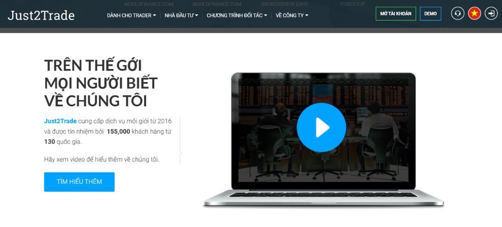 Sàn Just2trade có uy tín không? Đánh giá chi tiết sàn 2025 2 tổng quan sàn Just2trade