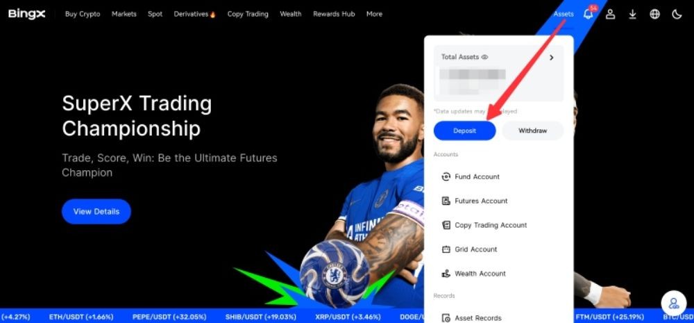 Hướng dẫn nạp tiền vào sàn BingX mới nhất năm 2025 2 Truy cập vào website