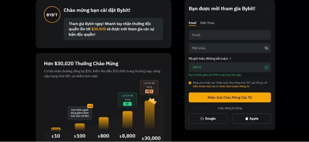 Hướng dẫn cách đăng ký tài khoản sàn Bybit nhanh chóng 2 Truy cập vào website sàn Bybit