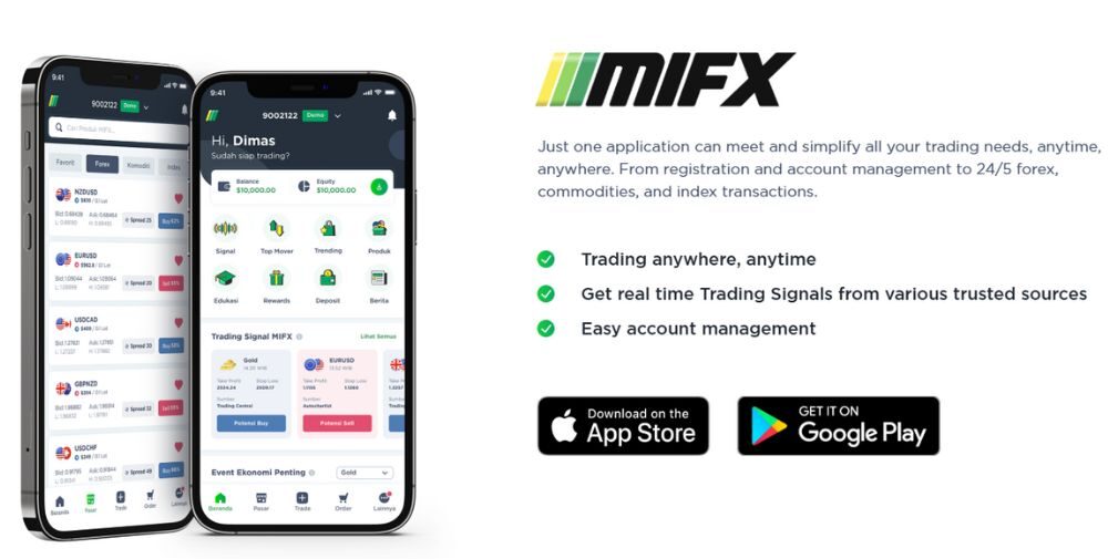 Sàn MIFX có uy tín không? Đánh giá chi tiết sàn MIFX năm 2025 4 ứng dụng giao dịch MIFX