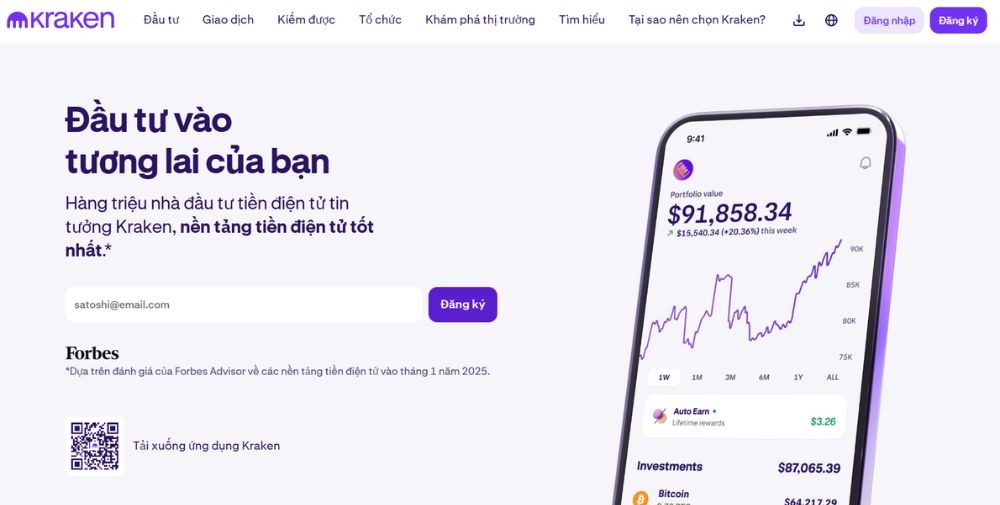 Sàn Kraken có lừa đảo không? Đánh giá mới nhất 2025 2 Website sàn Kraken