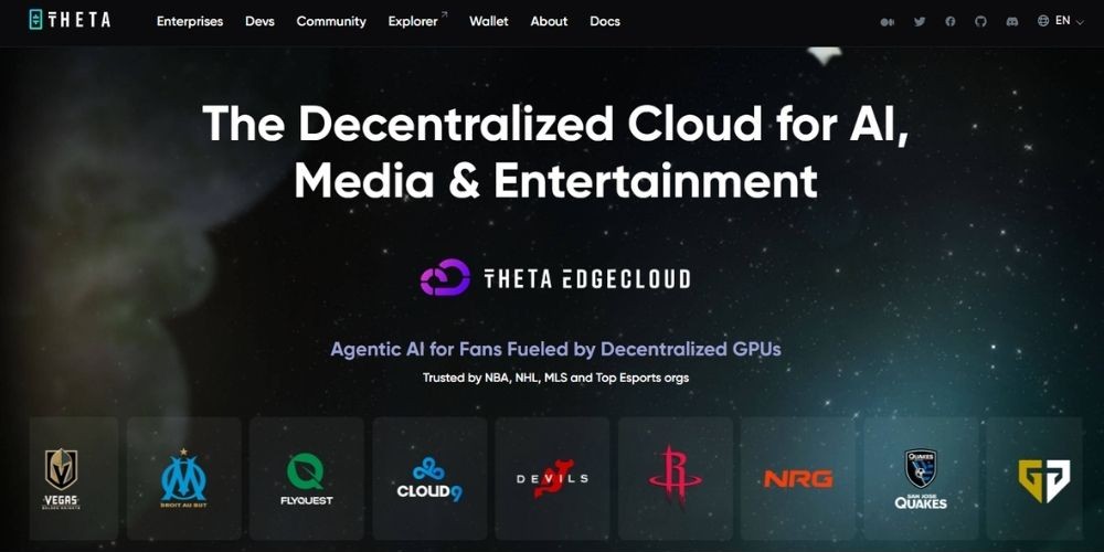 Theta Network là gì? Tổng quan về THETA mới nhất 2026 2 Giao diện Theta Network