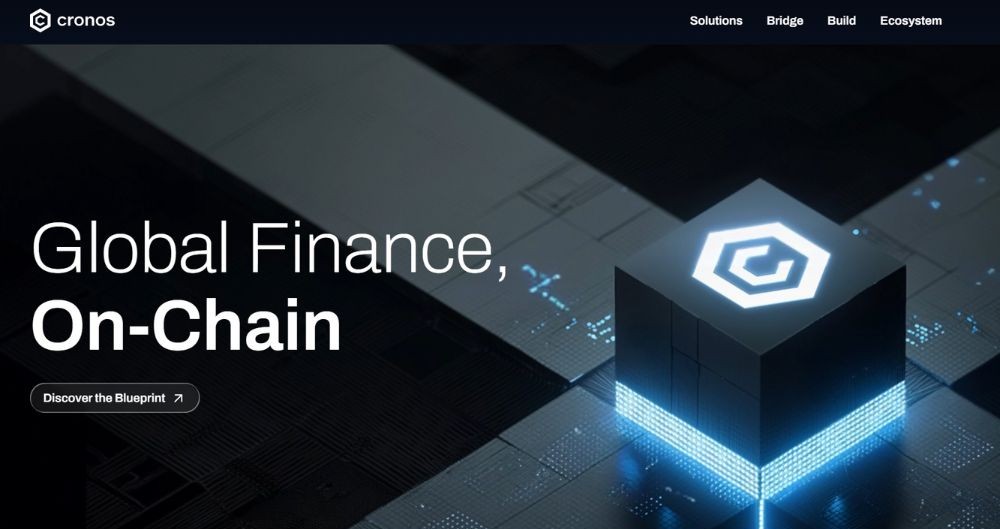 Cronos là gì? Tổng quan về token CRO mới nhất 2026 2 Giao diện website Cronos