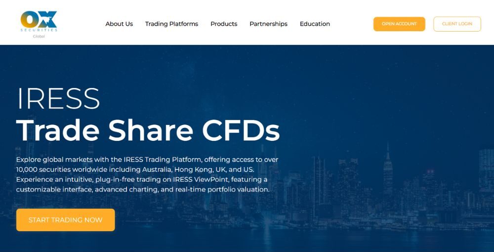 Sàn Ox Securities có lừa đảo không? Đánh giá sàn năm 2025 4 nền tảng iress tại sàn ox securities