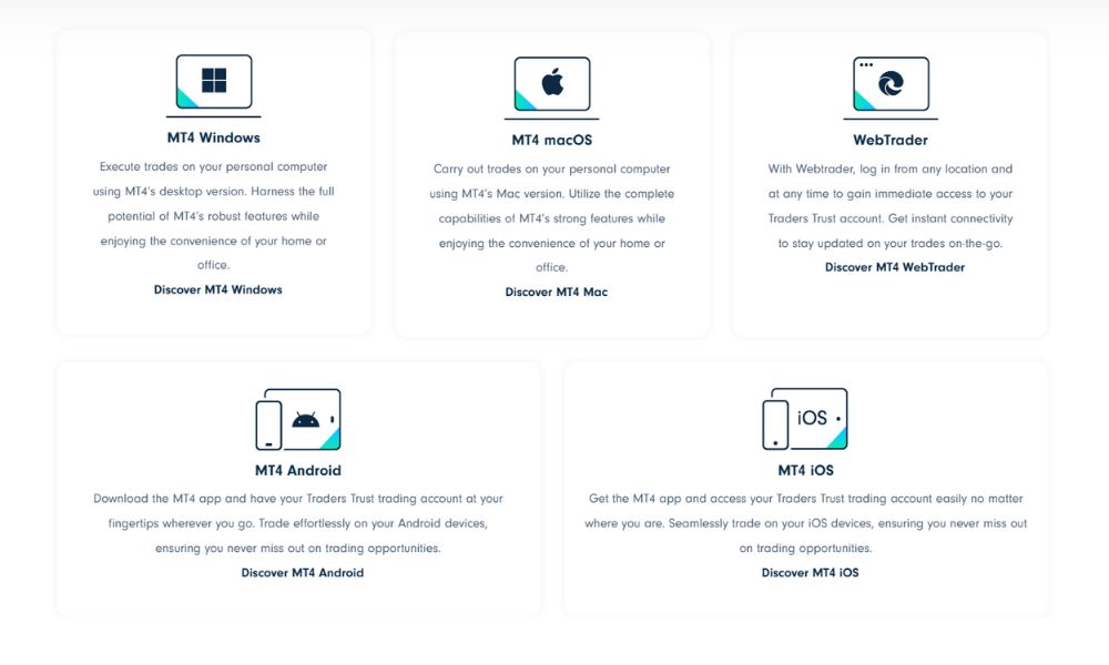Sàn Traders Trust có uy tín không? Đánh giá chi tiết sàn 3 nền tảng mt4 tại sàn traders trust