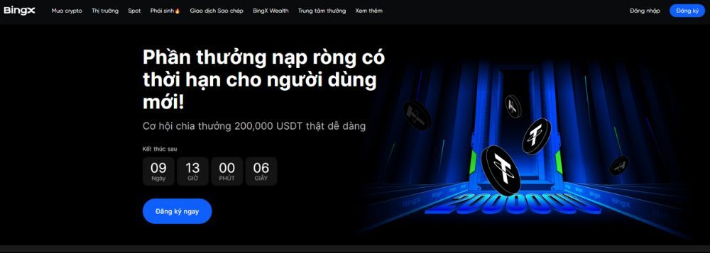 BingX ưu đãi nạp ròng nhận thưởng lên đến 200,000 USDT 2 Thông tin chi tiết sự kiện BingX ưu đãi nạp ròng