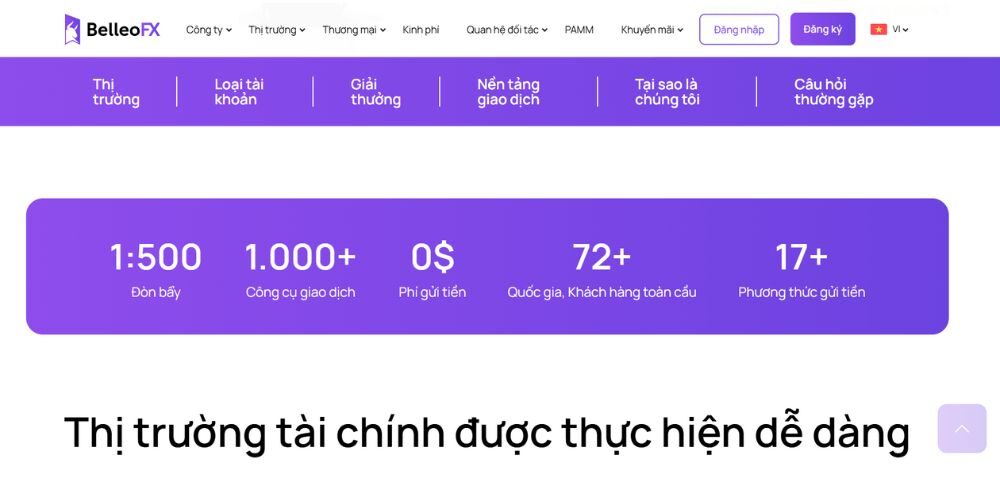 Sàn BelleoFX có lừa đảo không? Đánh giá chi tiết sàn năm 2025 2 tổng quan về sàn belleofx