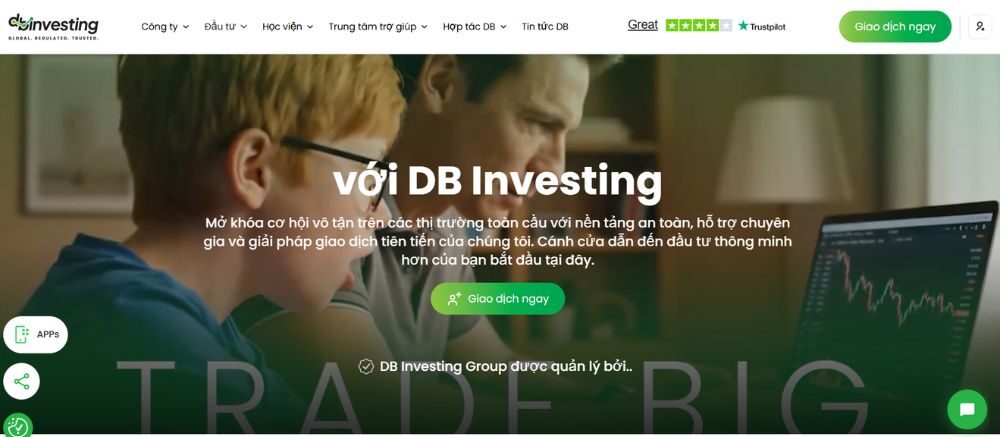 Sàn DB Investing có uy tín không? Đánh giá sàn năm 2025 2 tổng quan về sàn db investing