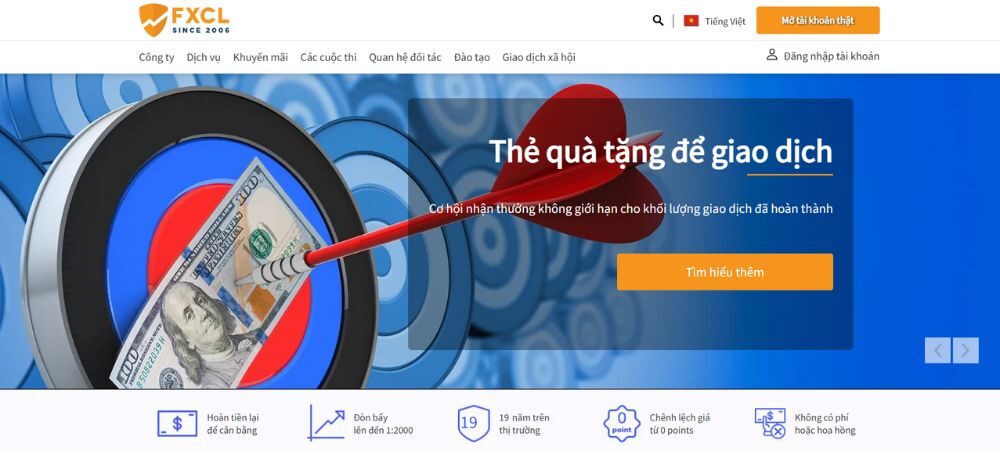 Sàn FXCL có lừa đảo không? Đánh giá chi tiết sàn năm 2025 2 tổng quan về sàn fxcl