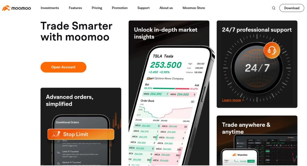 Sàn Moomoo có uy tín không? Đánh giá chi tiết sàn 2025 2 tổng quan về sàn moomoo