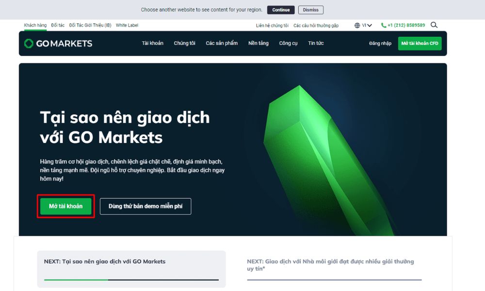 Hướng dẫn chi tiết cách mở tài khoản sàn GO Markets 2025 2 truy cập vào sàn go markets