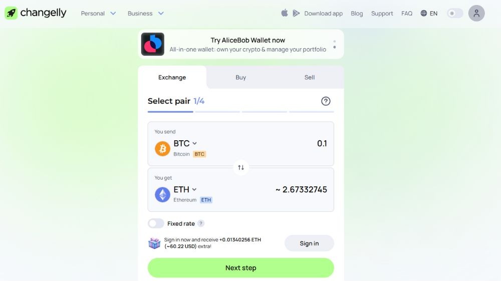 Sàn Changelly có uy tín không? Đánh giá mới nhất 2025 2 Website sàn Changelly