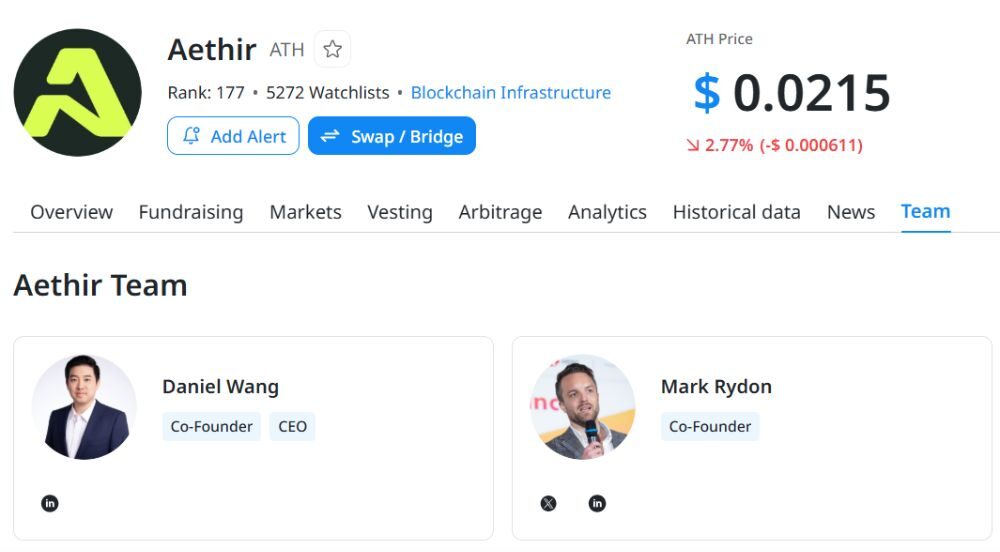 Aethir là gì? Đánh giá tiềm năng của siêu dự án DePIN & AI 2026 7 Đội ngũ phát triển Aethir