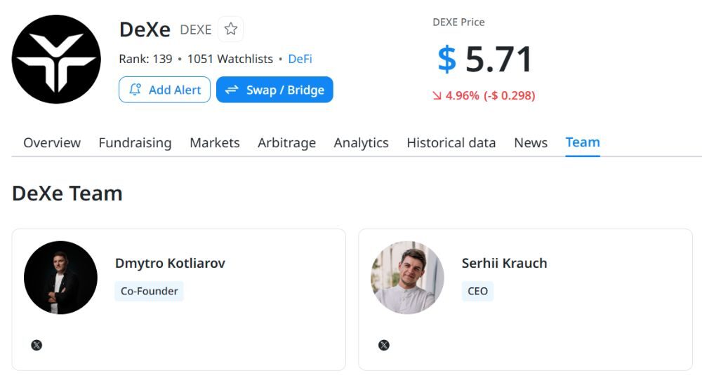 DeXe là gì? Đánh giá toàn tập về nền tảng Social Trading phi tập trung 2026 7 Đội ngũ phát triển DeXe