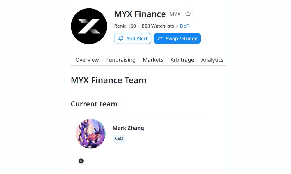 MYX Finance là gì? Toàn tập về dự án Perp DEX trên Linea & Arbitrum 2026 6 Đội ngũ phát triển MYX Finance