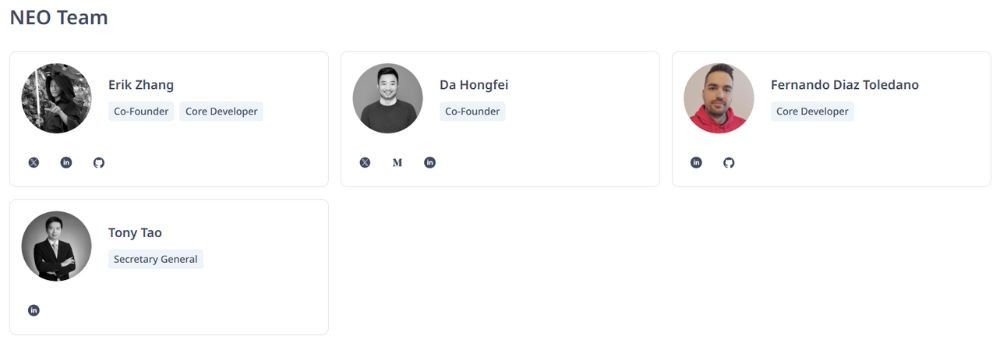Đội ngũ phát triển NEO