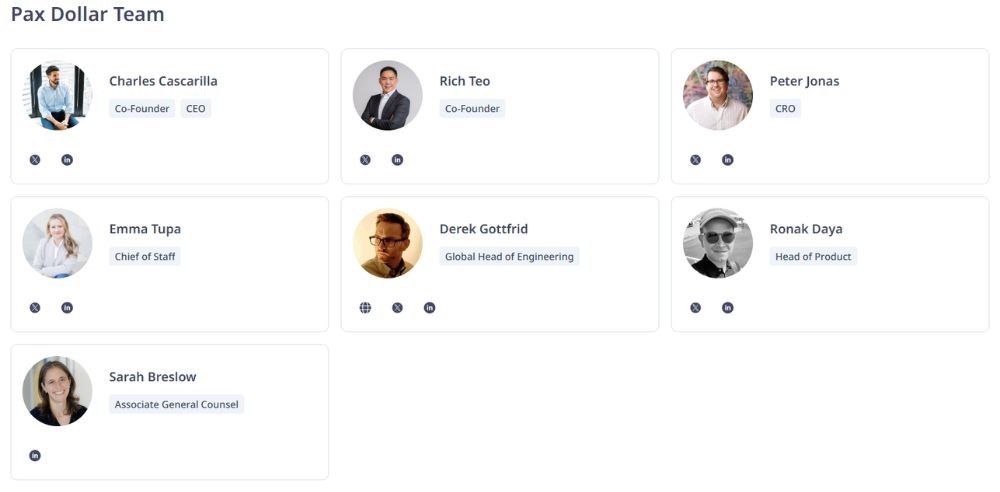 Pax Dollar là gì? Stablecoin với công nghệ đáng kinh ngạc 5 Đội ngũ phát triển Pax Dollar