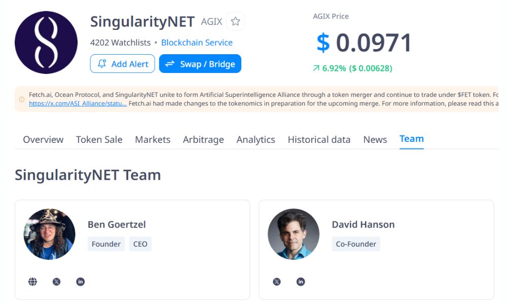 SingularityNET là gì? Mạng lưới AI phân quyền và tiềm năng AGI 7 SingularityNET được dẫn dắt bởi một đội ngũ chuyên gia hàng đầu về AI và blockchain