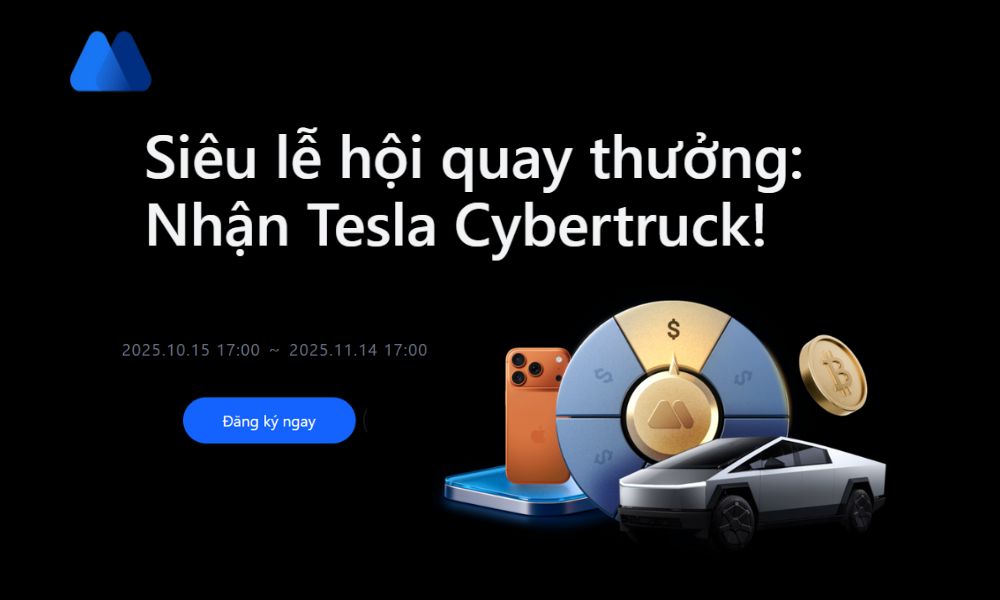 Tham gia MEXC Super Spinfest, nhận ngay cơ hội trúng Tesla Cybertruck 1 super spinfest