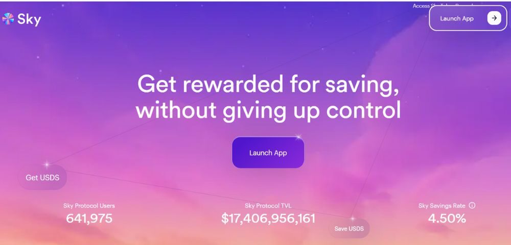 TVL của SKY là hơn 17 tỷ USD (Cập nhật đến ngày 20/11/2025)